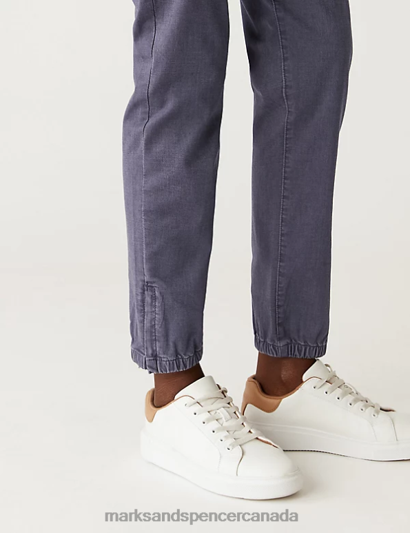 Women Moondust Clothing Marks & Spencer Cotton Rich Slim Fit Joggers 20VTD752 - Marks and Spencer Canada locations