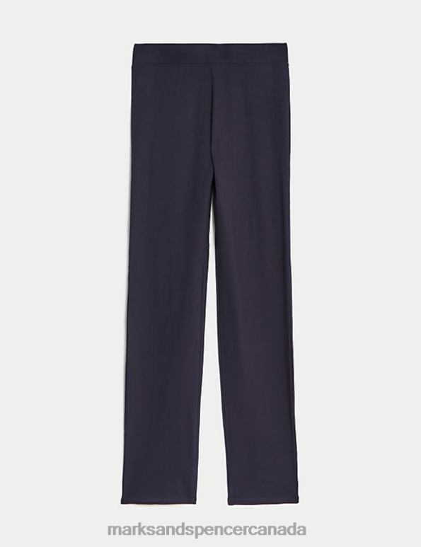Marks and Spencer sale - Women Navy Clothing Marks & Spencer Cotton Rich Straight Leg Joggers 20VTD942