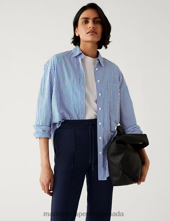 Women Navy Clothing Marks & Spencer Jersey Straight Leg Joggers 20VTD1998 - Marks and Spencer online