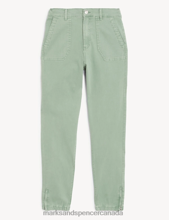 Women Onyx Clothing Marks & Spencer Cotton Rich Slim Fit Joggers 20VTD757 - Marks and Spencer online