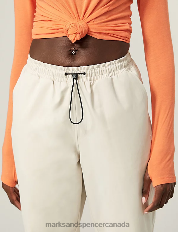 Marks and Spencer Canada - Women Beige Clothing Marks & Spencer Stormwear Cargo Straight Leg Walking Trousers 20VTD1736