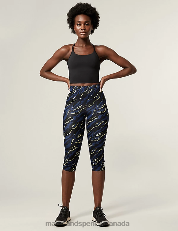 Marks and Spencer near me - Women Carbon Clothing Marks & Spencer Go Train Printed High Waisted Gym Leggings 20VTD3233
