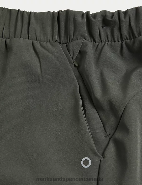 Marks and Spencer sale - Women Dark Olive Clothing Marks & Spencer Stormwear High Waisted Walking Trousers 20VTD3132