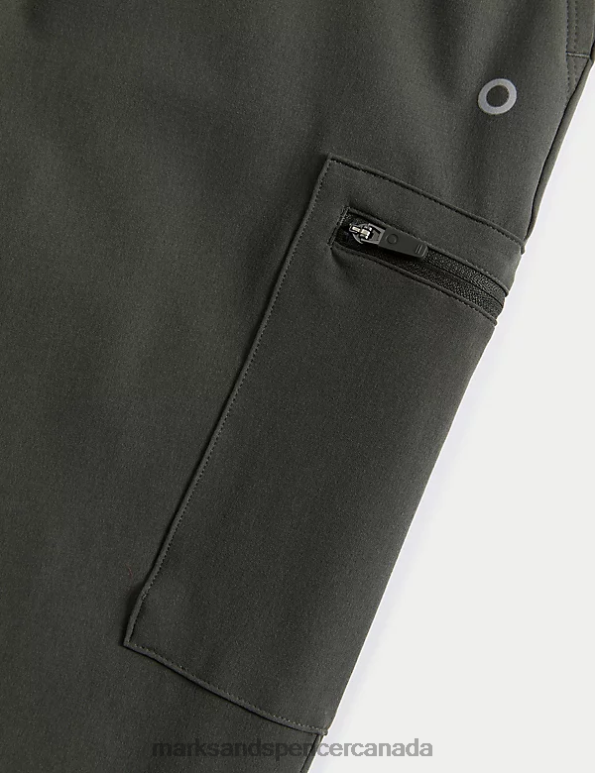 Women Dark Olive Clothing Marks & Spencer Stormwear Straight Leg Walking Trousers 20VTD3305 - Marks and Spencer Canada locations