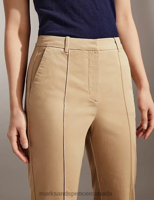 Marks and Spencer near me - Women Stone Clothing Marks & Spencer Slim Fit Cropped Chinos 20VTD2126