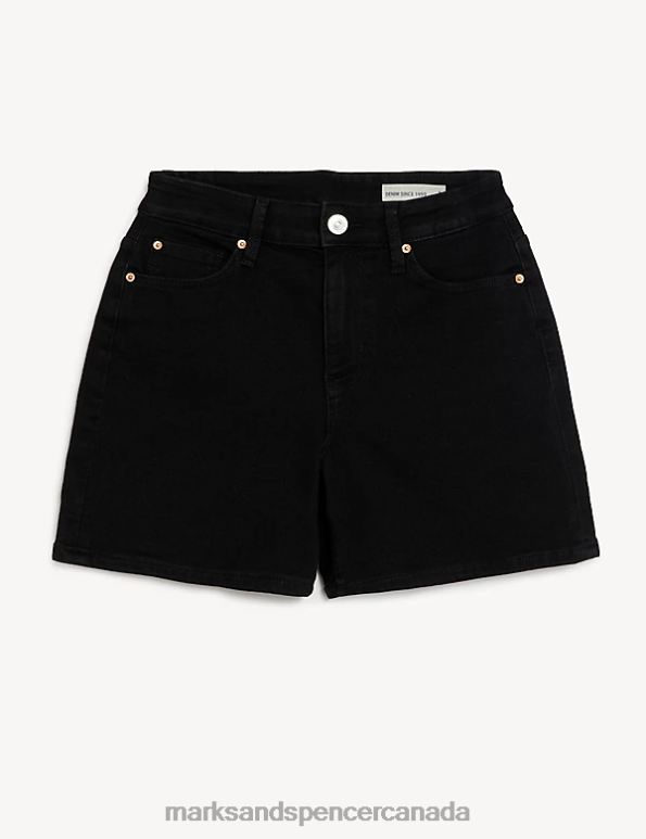 Marks and Spencer sale - Women Black Clothing Marks & Spencer Denim Shorts 20VTD3405