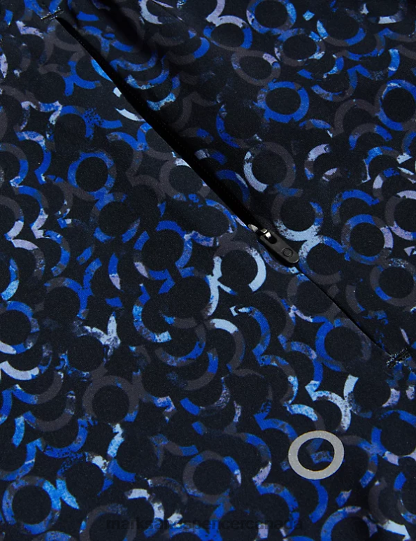 Women Multi Blues Clothing Marks & Spencer Woven Printed Layered Running Shorts 20VTD3554 - Marks and Spencer outlet
