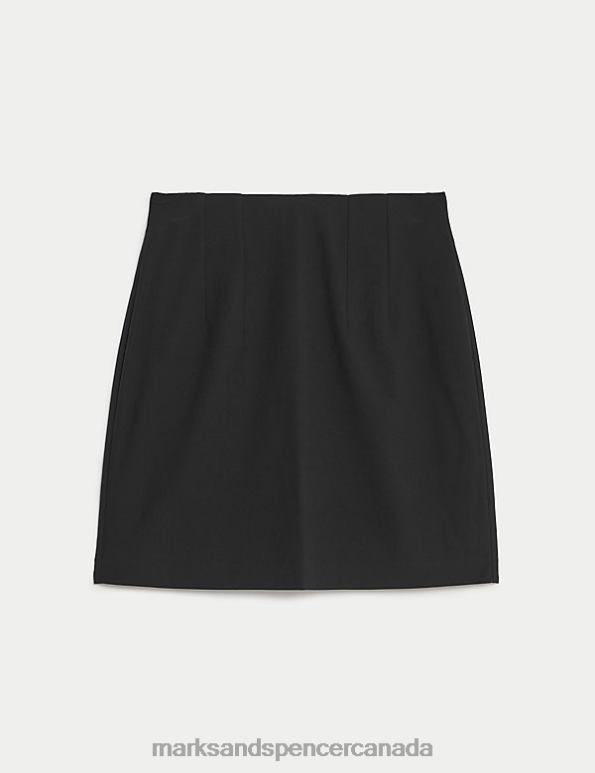 Women Black Clothing Marks & Spencer Mini A-Line Skirt 20VTD1095 - Marks and Spencer online