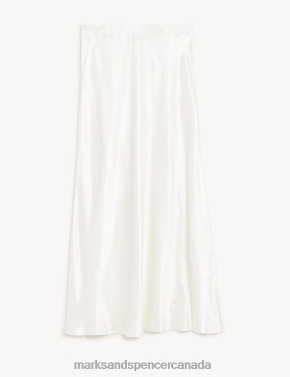 Women Ivory Clothing Marks & Spencer Satin Midaxi Slip Skirt 20VTD1228 - Marks and Spencer online