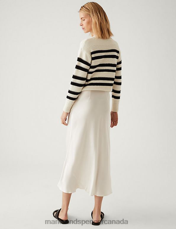 Women Ivory Clothing Marks & Spencer Satin Midaxi Slip Skirt 20VTD1228 - Marks and Spencer online