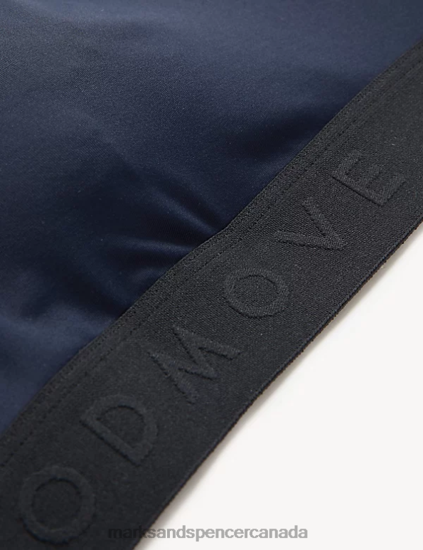 Women Navy Clothing Marks & Spencer Medium Support Non Wired Sports Bra 20VTD4469 - Marks and Spencer online