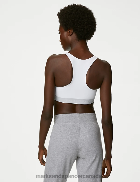 Marks and Spencer sale - Women White Clothing Marks & Spencer Medium Support Non Wired Sports Bra 20VTD4059