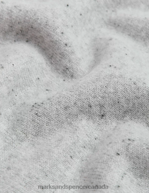 Women Grey Mix Clothing Marks & Spencer Pure Cashmere Roll Neck Jumper 20VTD3266 - Marks and Spencer outlet