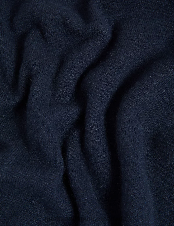 Marks and Spencer near me - Women Medium Navy Clothing Marks & Spencer Pure Cashmere Roll Neck Jumper 20VTD3424