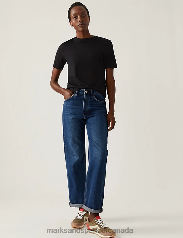 Marks and Spencer near me - Women Black Mix Clothing Marks & Spencer 3pk Pure Cotton Everyday Fit T-Shirts 20VTD881