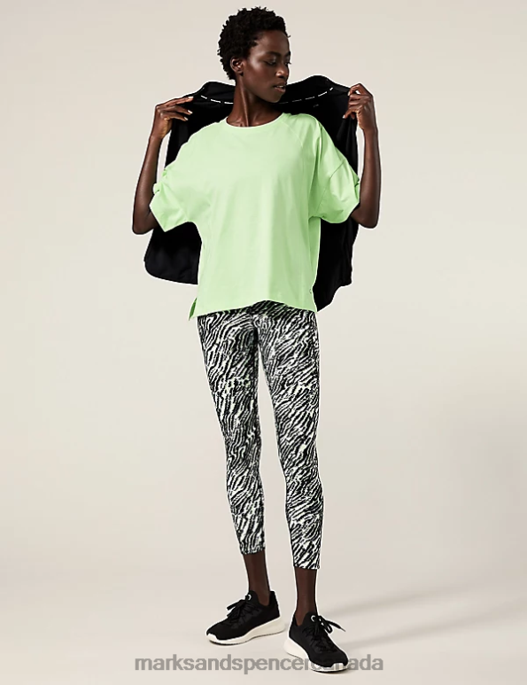 Marks and Spencer sale - Women Light Mint Clothing Marks & Spencer Pure Cotton Scoop Neck Oversized T-Shirt 20VTD442