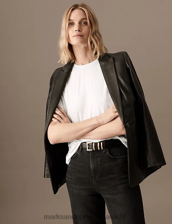 Marks and Spencer Canada - Women Soft White Clothing Marks & Spencer Jersey T-Shirt 20VTD2186