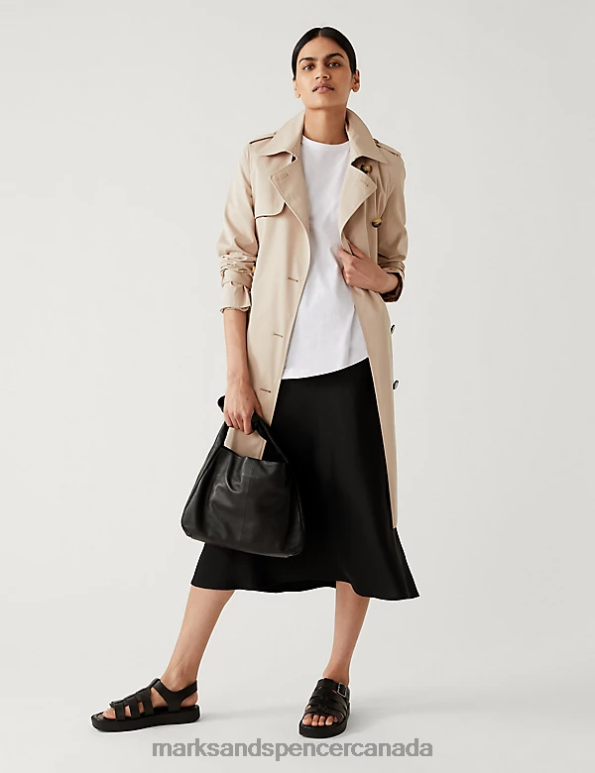 Women Soft White Clothing Marks & Spencer Pure Cotton Crew Neck Oversized T-Shirt 20VTD3270 - Marks and Spencer Canada locations