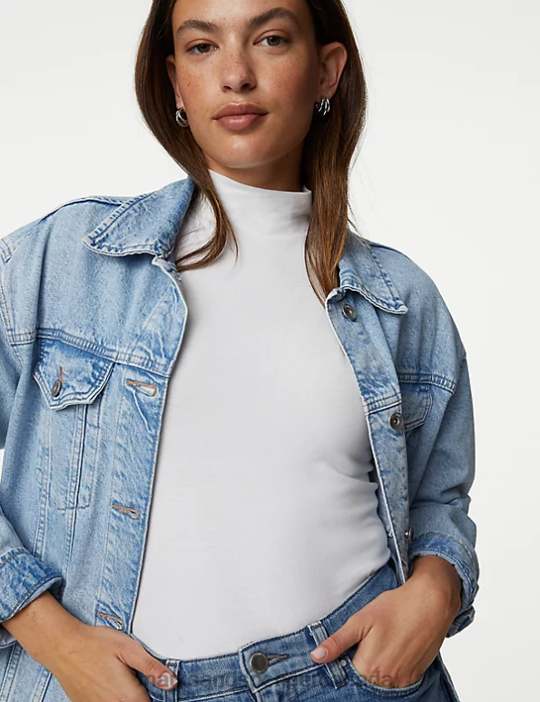 Marks and Spencer sale - Women Black Mix Clothing Marks & Spencer 2pk Cotton Rich Slim Fit Tops 20VTD2719