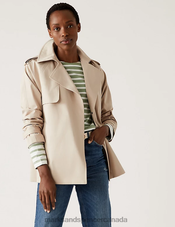 Marks and Spencer sale - Women Green Mix Clothing Marks & Spencer Pure Cotton Striped Crew Neck Top 20VTD1258