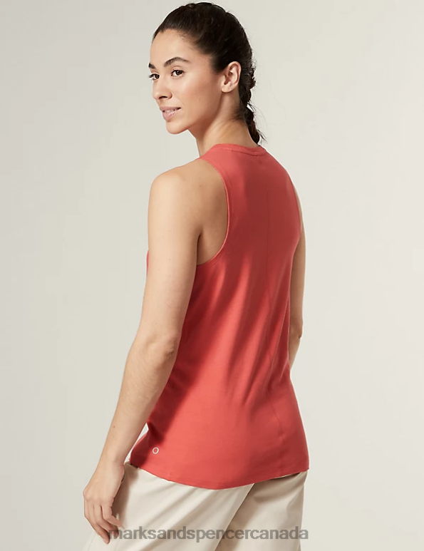 Women Melon Clothing Marks & Spencer Pure Cotton Scoop Neck Relaxed Vest Top 20VTD1181 - Marks and Spencer Canada locations