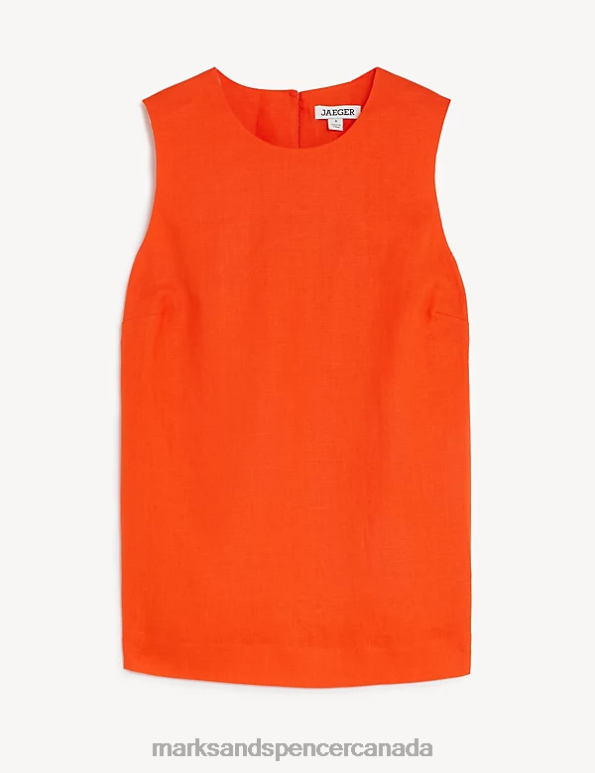 Marks and Spencer Canada - Women Red Clothing Marks & Spencer Pure Linen Shell Top 20VTD1499