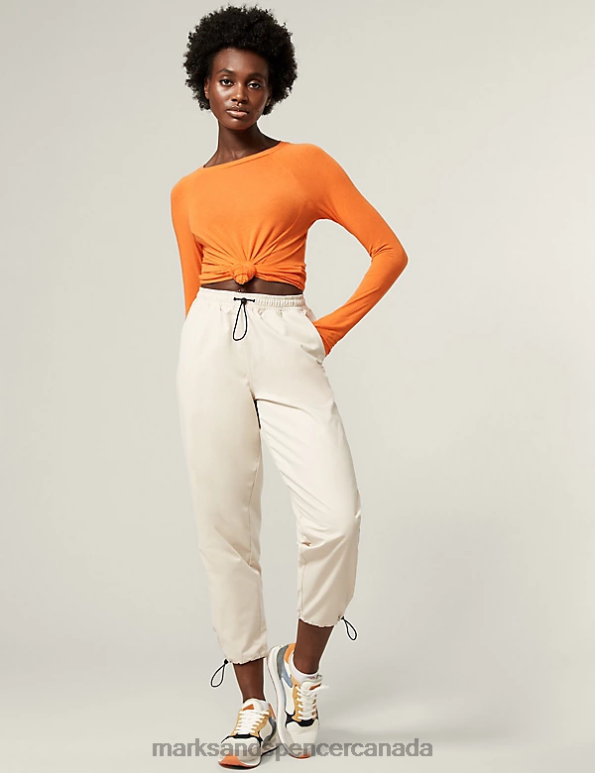 Marks and Spencer near me - Women Tangerine Clothing Marks & Spencer Lightweight Base Layer Fitted Top 20VTD1410