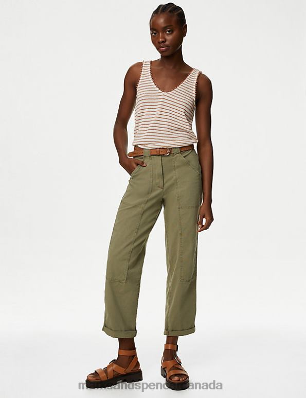 Women White Mix Clothing Marks & Spencer Textured Striped Vest Top 20VTD1619 - Marks and Spencer online