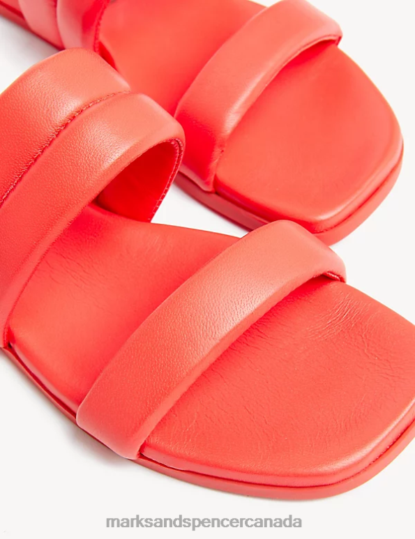 Marks and Spencer sale - Women Coral Footwear Marks & Spencer Padded Flat Mules 20VTD2331