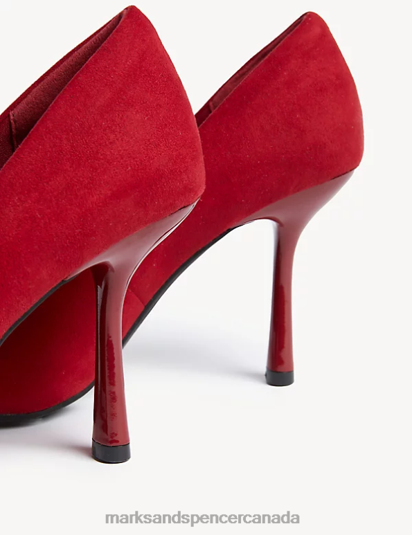 Women Red Footwear Marks & Spencer Statement Heel Court Shoes 20VTD2923 - Marks and Spencer online