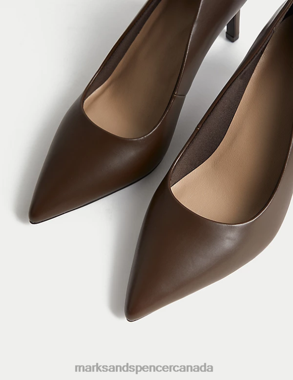 Women Rich Quartz Footwear Marks & Spencer Stiletto Heel Pointed Court Shoes 20VTD1548 - Marks and Spencer Canada locations