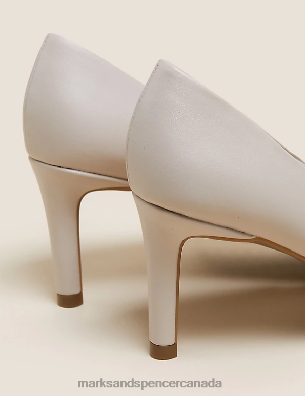 Women Soft Opaline Footwear Marks & Spencer Stiletto Heel Pointed Court Shoes 20VTD698 - Marks and Spencer outlet