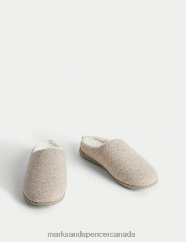 Women Natural Mix Footwear Marks & Spencer Mule Slippers with Secret Support 20VTD1954 - Marks and Spencer outlet