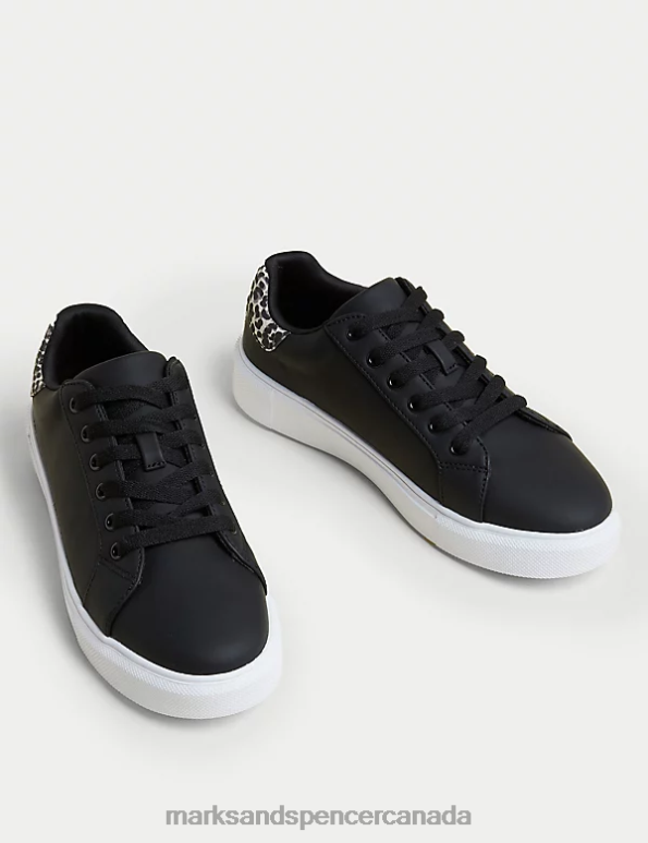 Women Black Footwear Marks & Spencer Lace Up Chunky Trainers 20VTD3056 - Marks and Spencer online