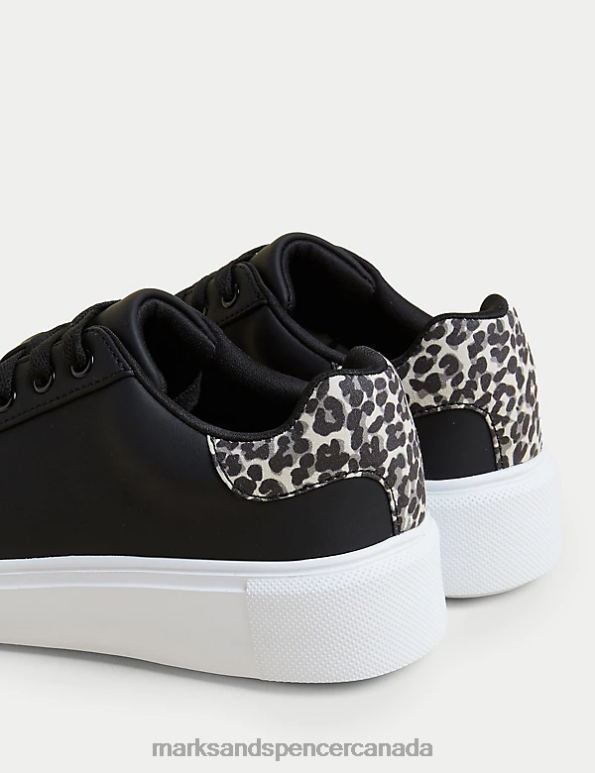 Women Black Footwear Marks & Spencer Lace Up Chunky Trainers 20VTD3056 - Marks and Spencer online
