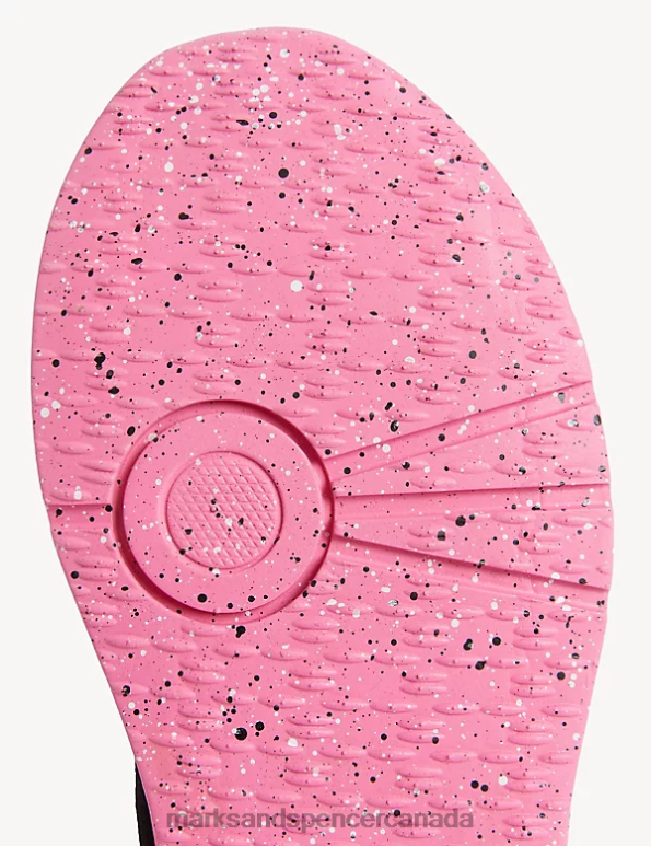 Marks and Spencer near me - Women Black Mix Footwear Marks & Spencer Knitted Lace Up Trainers 20VTD1441