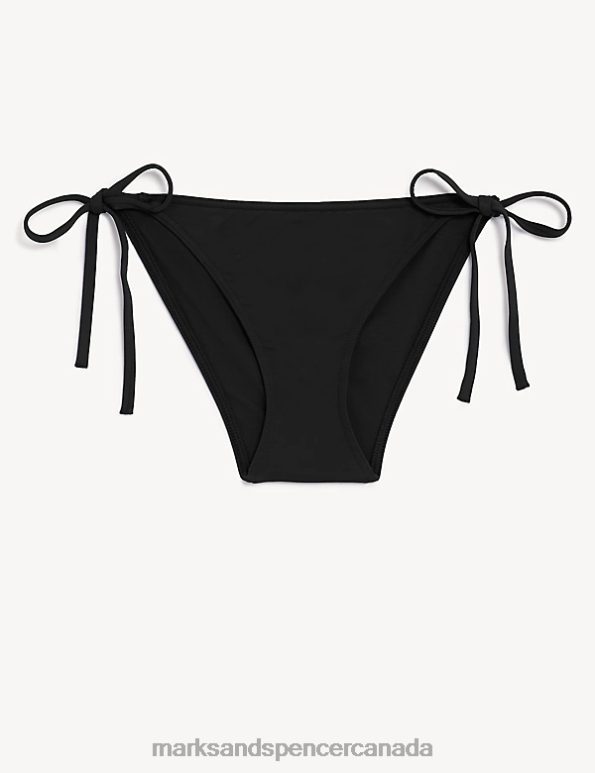 Marks and Spencer sale - Women Black Swimwear & Beachwear Marks & Spencer Tie Side Bikini Bottom 20VTD2389