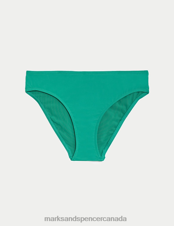 Women Bright Green Swimwear & Beachwear Marks & Spencer High Leg Bikini Bottoms 20VTD3255 - Marks and Spencer online