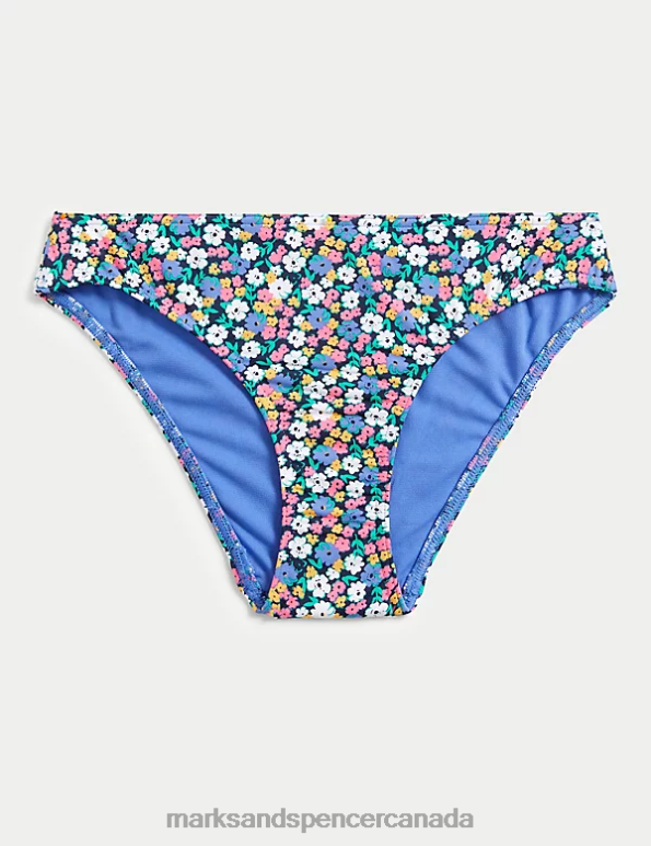 Women Multi/Brights Swimwear & Beachwear Marks & Spencer Floral High Leg Bikini Bottoms 20VTD2406 - Marks and Spencer online