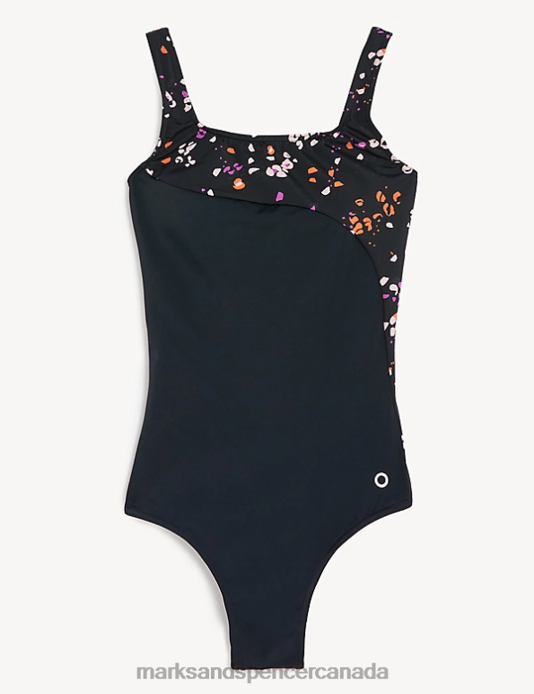 Women Multi Swimwear & Beachwear Marks & Spencer Printed Padded Scoop Neck Swimsuit 20VTD2364 - Marks and Spencer outlet